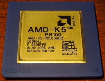 AMD K5 PR 100MHz CPU (AMD-K5-PR100ABQ) Malaysia 1996